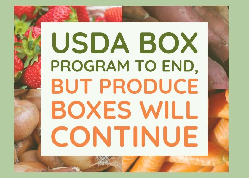 USDA’s Farmers to Families to Food Box Program to end, but produce